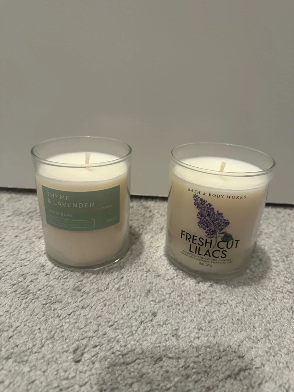 Thyme & Lavender and Fresh Cut Lilacs Candle Duo - Picture 1 of 1